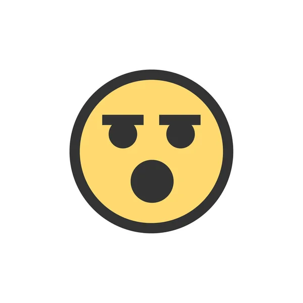 Vector Illustration Emoji White Background — Stock Vector