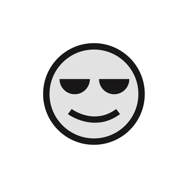 Icona Emoji Espressione Facciale Simbolo Emotivo Illustrazione Vettoriale — Vettoriale Stock