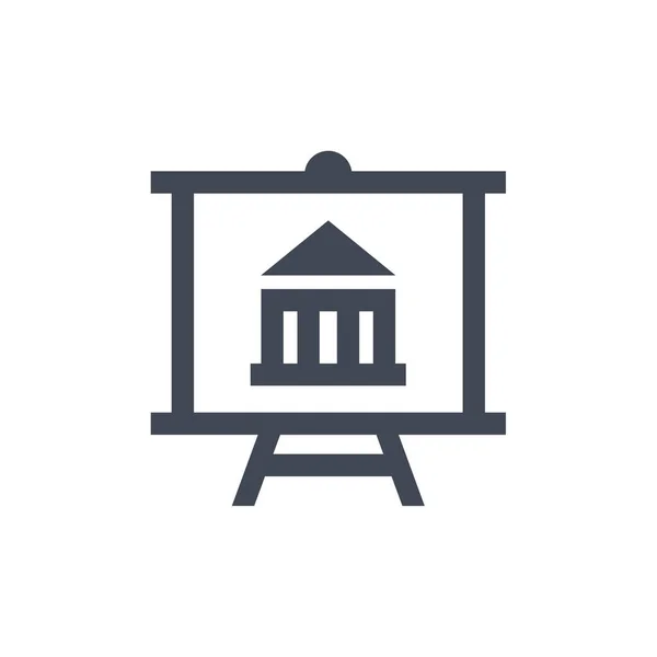 Bancario Semplice Icona Illustrazione Vettoriale — Vettoriale Stock