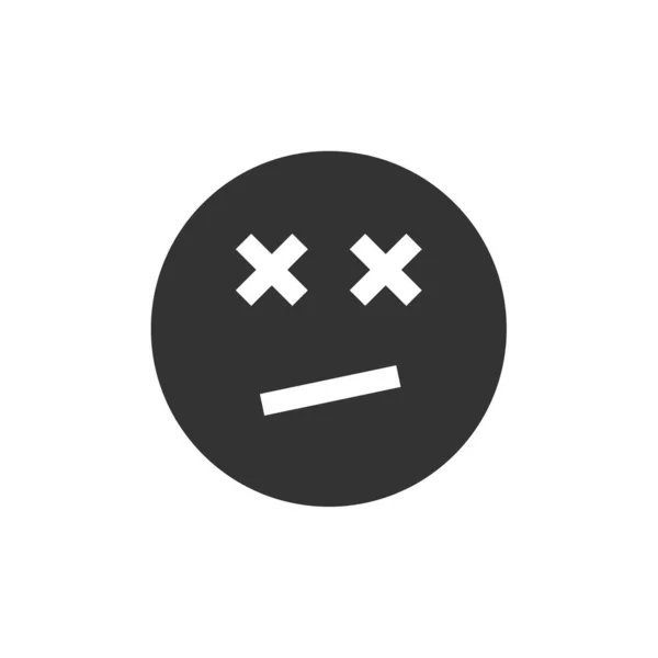Emoji Símbolo Expresión Facial Icono Emoticono Ilustración Vectorial — Archivo Imágenes Vectoriales