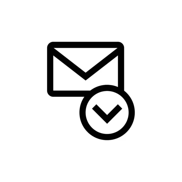 Pobierz Ikonę Załącznika Mail — Wektor stockowy