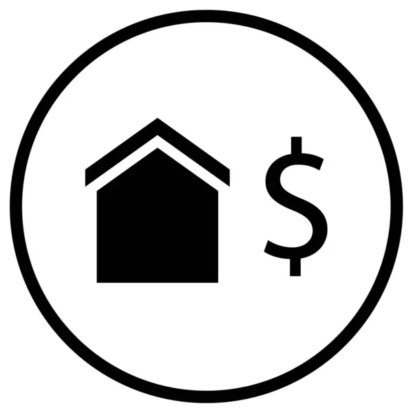 Házat Web Ikon Egyszerű Illusztráció — Stock Vector