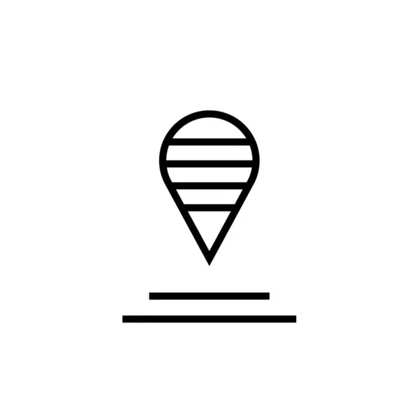 Vector Illustration Location Icon — Vetor de Stock