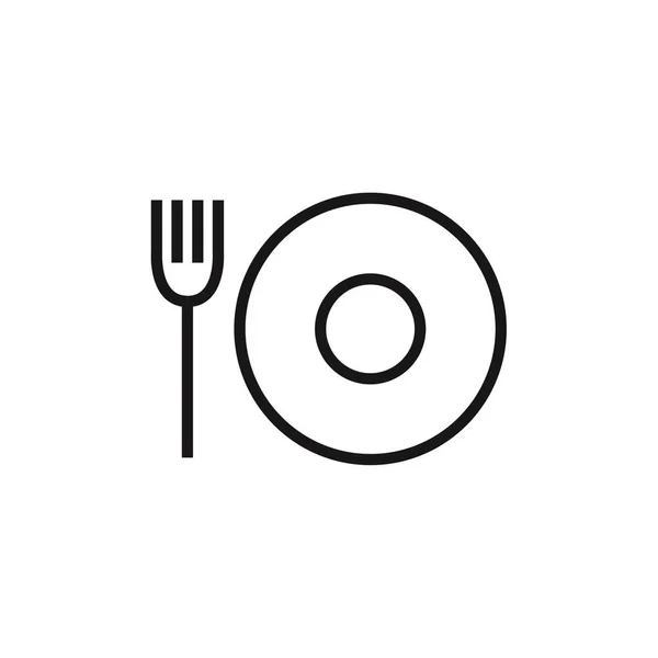 Lebensmittel Logo Design Vektor Illustration Vorlage — Stockvektor