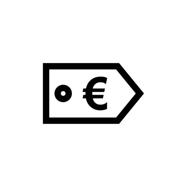 Euro Signo Moneda Icono Simple Vector Ilustración — Vector de stock