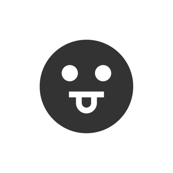 Emoji Vectoricoon Gevuld Symbool Voor Mobiel Concept Webdesign Logo Stevig — Stockvector