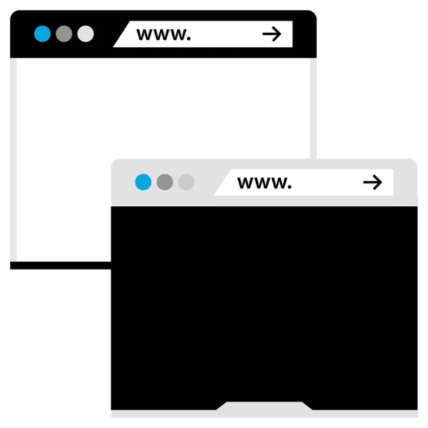Ikona Okna Webového Prohlížeče — Stockový vektor