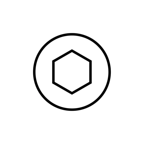Vektor Illustration Hexagon — Stock vektor