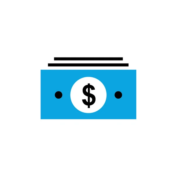 Money Vector Glyph Color Icon — Stock Vector