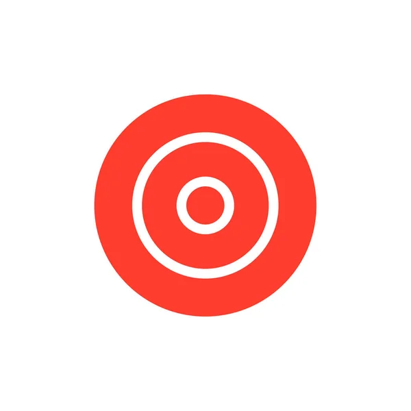 Astratto Cerchio Geometrico Forma Logo Vettore Icona Destinazione — Vettoriale Stock