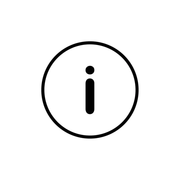 Symbolbild Für Das Informationsschild Flache Bauweise — Stockvektor