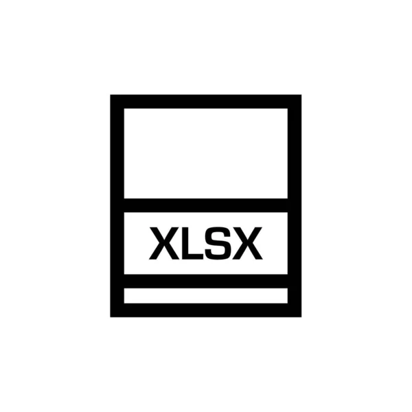 Xlsx Erweiterung Dokumentname — Stockvektor