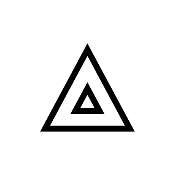 Triángulo Icono Vector Ilustración — Vector de stock