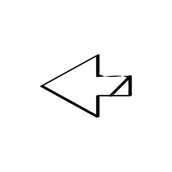Zeiger Richtung Symbol Vektor Illustration — Stockvektor