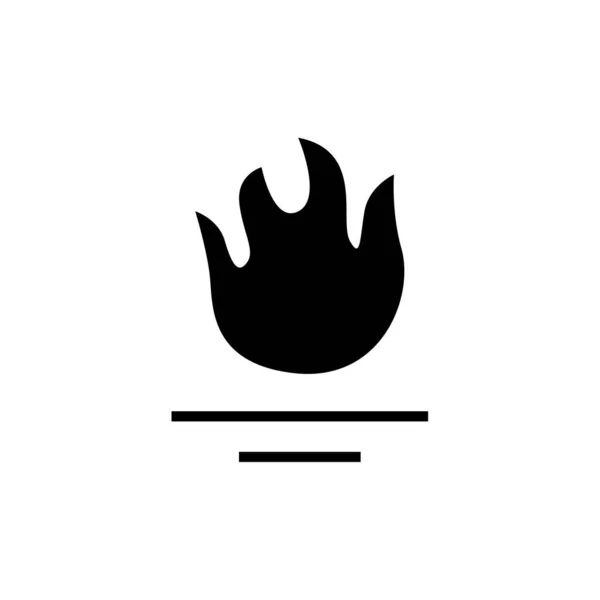 火のアイコンベクトルイラスト — ストックベクタ