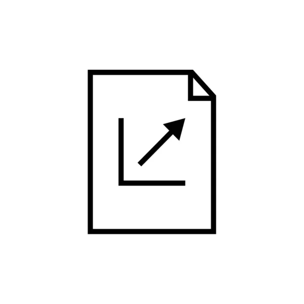 Icône Document Illustration Vectorielle — Image vectorielle