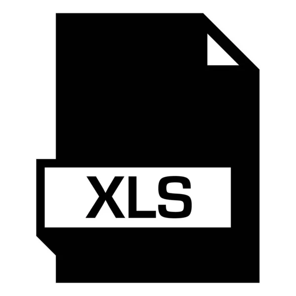 Xls Dateiformat Symbol Vektorillustration Einfaches Design — Stockvektor