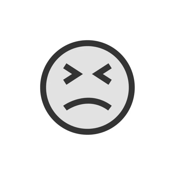 Emoji Symbol Ekspresji Twarzy Ikona Emotikonu Ilustracja Wektora — Wektor stockowy