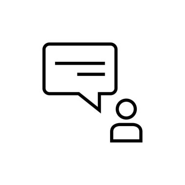 SMS ve Metin Mesajlaşması ikon vektör illüstrasyonu