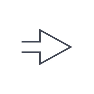 Basit ok tasarımı vektör çizimi