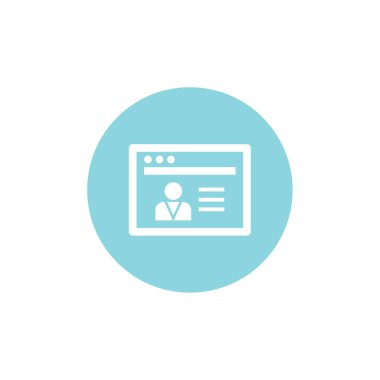 kullanıcı profili simgesi, vektör illüstrasyonu basit tasarım