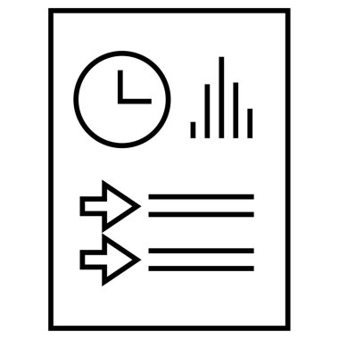 Modern simge ve vektör illüstrasyonunu bildir