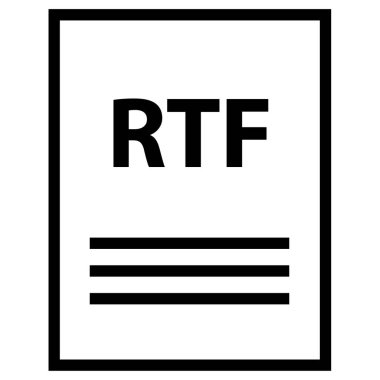 Dosya simgesini, basit vektör çizim