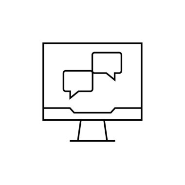 Metin Mesajlaşma simgesi vektör illüstrasyonu