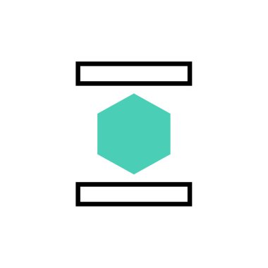 altıgenin vektör çizimi 