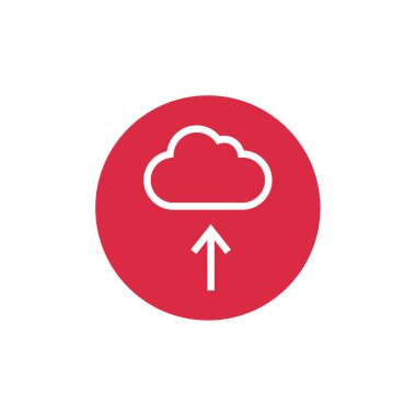 bulut hesaplama simgesi, vektör illüstrasyonu