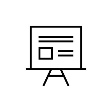 sunum simgesi vektör illüstrasyonu