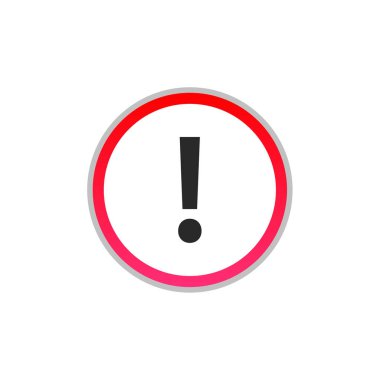  Ünlem işareti simgesi vektör çizim