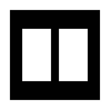 Galeri Simgesi vektör illüstrasyonu 