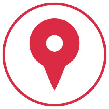 konum simgesi vektörü arkaplanda izole edildi 