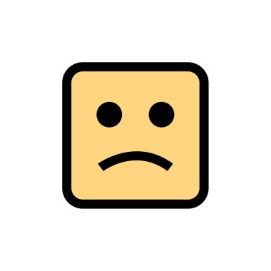 İfade simgesi, yüz ifadesi, duygu sembolü, vektör illüstrasyonu