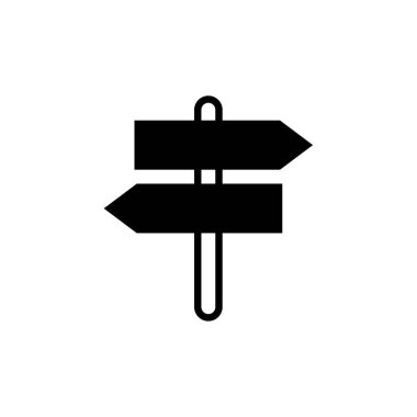 Yol işaretinin vektör illüstrasyonu