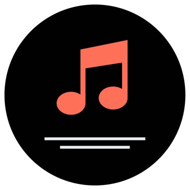 Müzik notası. Basit resimleme