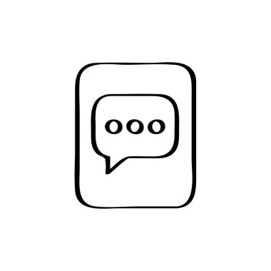 Metin Mesajlaşma simgesi vektör illüstrasyonu