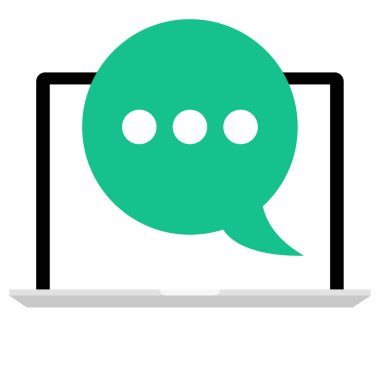 konuşma simge vektör çizim