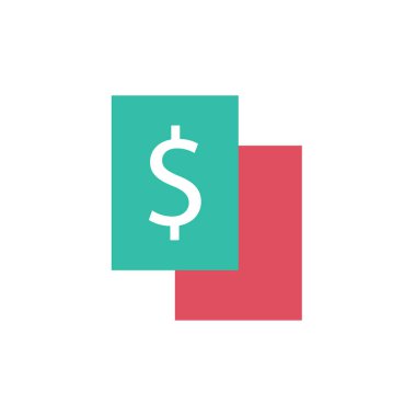 Modern finans simgesinin vektör illüstrasyonu     