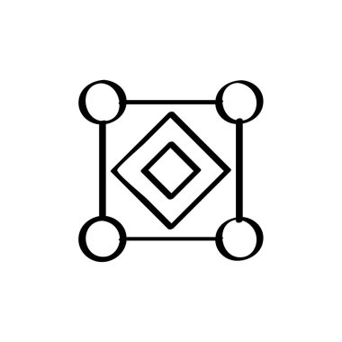 soyut yaratıcı tasarım izole edilmiş simge, vektör illüstrasyonu          