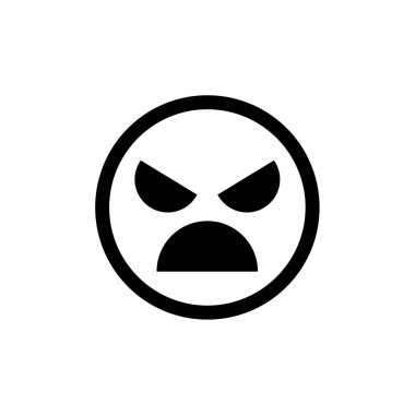 İfade simgesi, yüz ifadesi, duygu sembolü, vektör illüstrasyonu