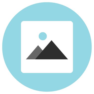 resim düz vektör simgesi 