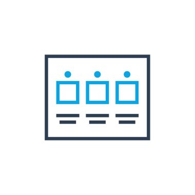 sunum simgesi, vektör, illüstrasyon, eps 