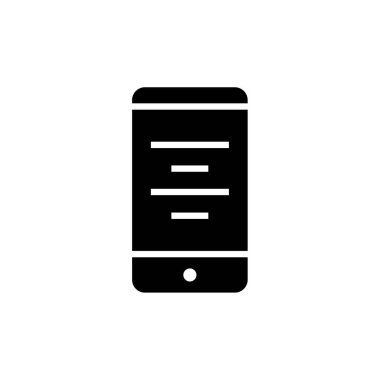 akıllı telefon simgesi basit vektör illüstrasyonu