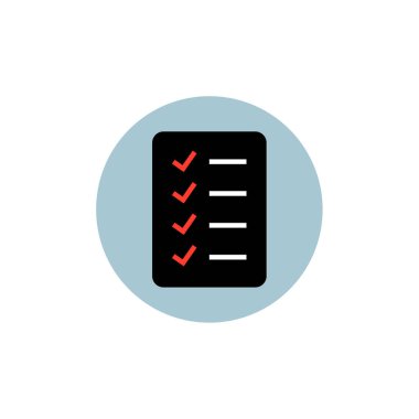 Beyaz arkaplanda izole edilmiş onay listesi ikonu vektörü, şeffaf işaret, çizgi pictogram ve tasarım koleksiyonunda konsept unsurları