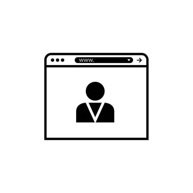 kullanıcı profili simgesi, vektör illüstrasyonu basit tasarım