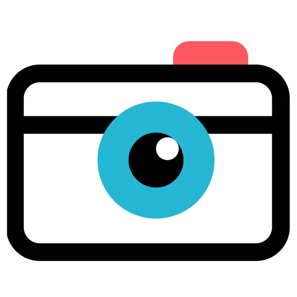 Camera Web Icon Vector Illustration — Stock Vector
