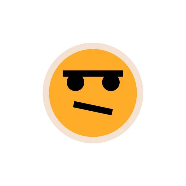 Emoji Ansigtsudtryk Symbol Humørikonikon Vektorillustration – Stock-vektor