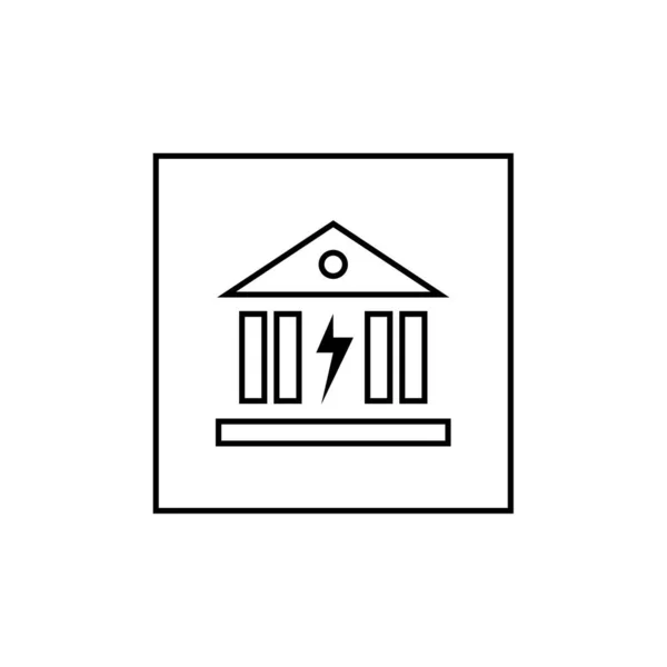 Návrh Vektorové Ilustrace Budovy Banky — Stockový vektor